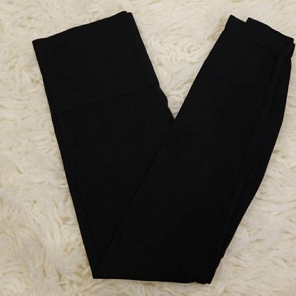Black control top leggings